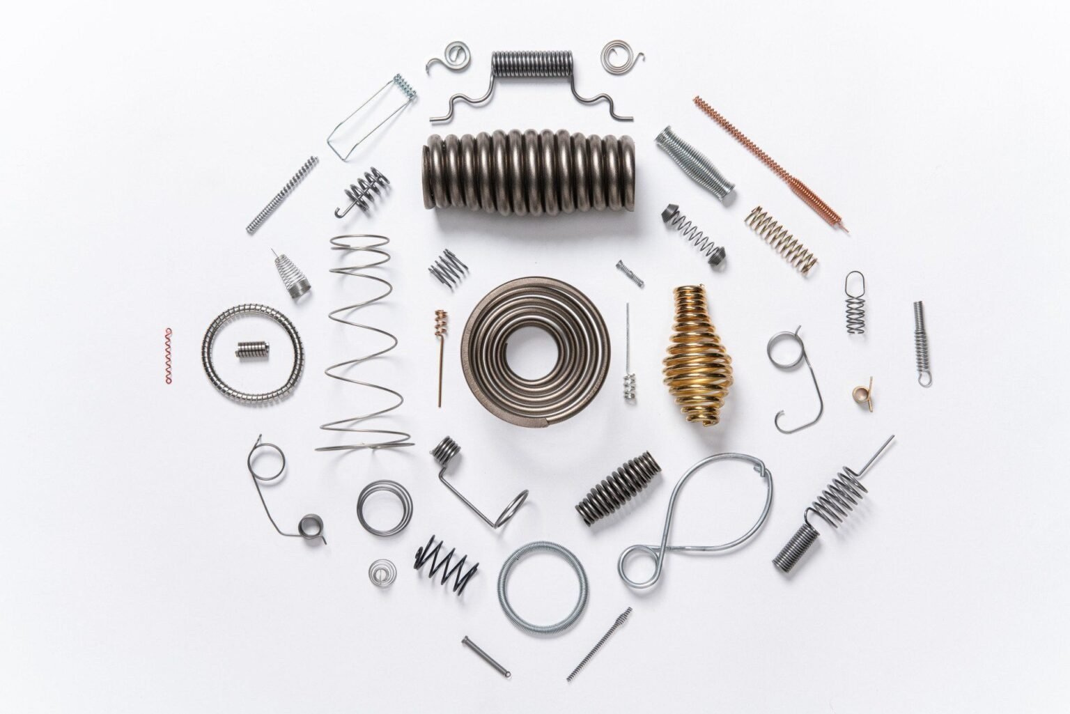 Cylindrical, conical, magazine, barrel and other irregular springs